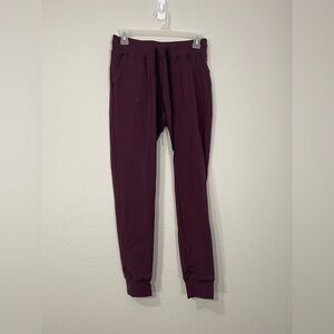 Zyia Jogger Pants Plum Purple Active Yoga Casual Athleisure Workout Soft Women M
